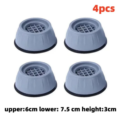 4Pcs Washing Machine Anti-vibration Foot Pad Rubber Slipstop Silent Supportor Furniture Leveling Foot Pads Household Accessories